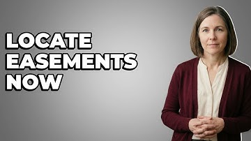 How To Find Easements On Subdivision Plat Maps?