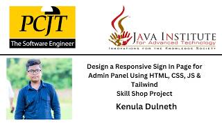Task 39: Design a Responsive Sign In Page for Admin Panel Using HTML, CSS, JS & Tailwind.