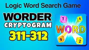 WORDER Logic Word Search Game level 311 312