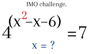 IMO Challenging Exponential Equation With Different Bases | Challenging IMO Problem.
