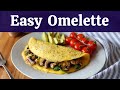 You HAVE to try this NEW method! Easiest Mushroom Spinach Omelette!