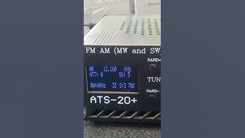 12160 mhz WWCR Using ATS 20 plus