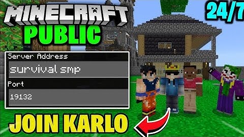Minecraft Public Smp Live | 24/7 Public Server | Java + Pe #minecraftlive