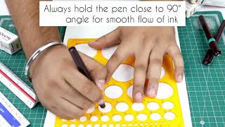 Technical Drawing Pen Tutorial for Artists & Designers | Isomars TechnoArt #technicaldrawing