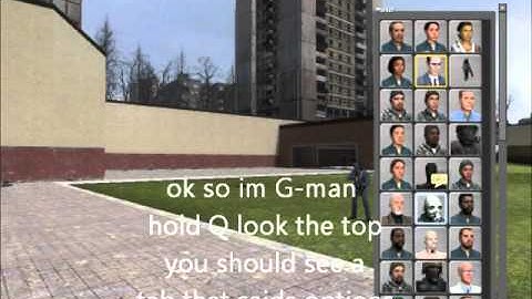 garrys mod how to change your character