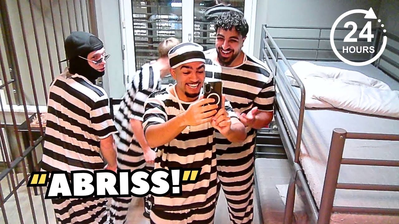 24 STUNDEN IM KNAST 😱 👮‍♂️ mit Alawi, Madeye und Jaro