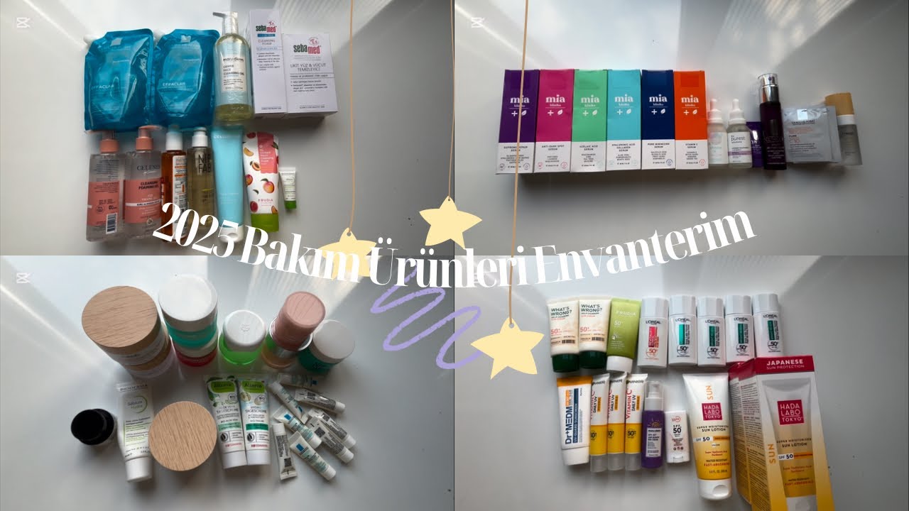 2025 Bakım Ürünleri Envanterim🎀 Stoğun Stoğu Olan Ürünler🥹
