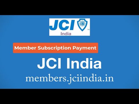 2. Paying member subscription via JCI India Member Portal