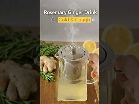 Video Honey Ginger Rosemary Drink for Cold & Cough | Nighttime Relief
