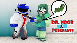 Monster School: Dr. Noob with Pregnants Monster girls (Season)  - Minecraft Animation