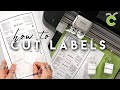 How to Make Product Labels using Cricut Explore Air 2