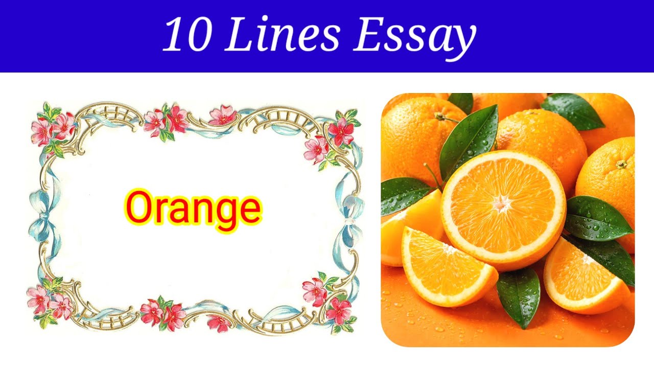 10 Lines Essay on Orange Fruit in english | Orange Fruit Essay in English | essay on Orange Fruit
