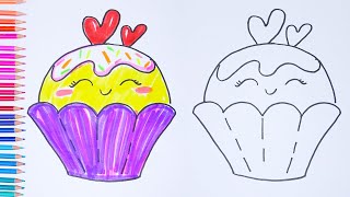 Easy drawings  How to Draw a CUPCAKE