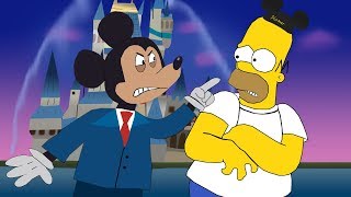 Homer Simpson in Disney World!