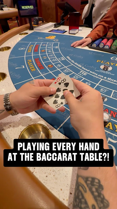 Trying to go DOUBLE DOUBLE on Baccarat 😳