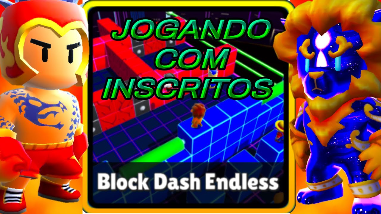 LIVE DE STUMBLE GUYS AO VIVO PEGANDO WAVE NO BLOCK DASH INFINITO COM  INSCRITOS 