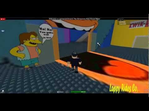 The Simpsons Ride On Roblox Youtube - the simpsons ride universal fl roblox