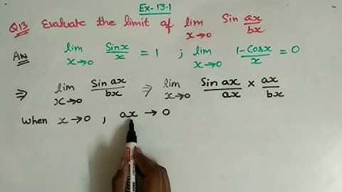 EX 13.1 CLASS 11 Qus 13 NCERT Solutions for Class 11 Maths Chapter 13 Limits and Derivatives