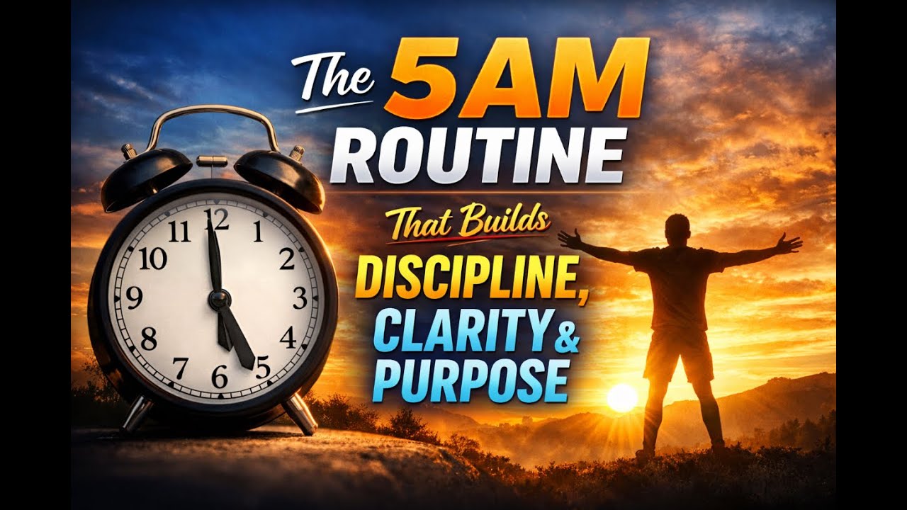 The 5 AM Routine That Builds Discipline, Clarity & Purpose | 5 AM Habit 