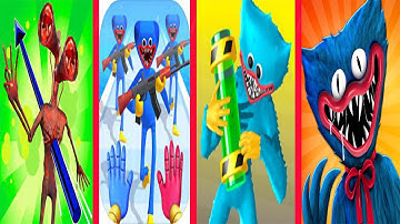 Pierce Them All 3D vs Poppy Clash All vs Monsters Lab vs Monster Evolution - Gameplay Walkthrough