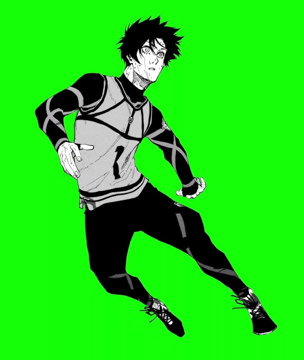 Rin Itoshi Animation [Green Screen] #shorts #anime #manga #animation #greenscreen #bluelock #free