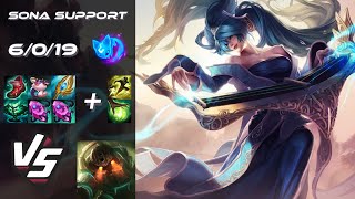SUPPORT Sona vs Nautilus - NA Challenger Patch 26.6