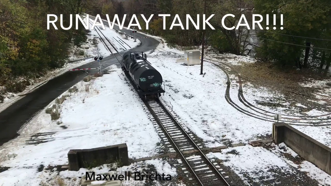 RUNAWAY TANK CAR Real Runaway Train in Bethlehem PA