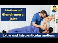 GLENOHUMERAL MOTIONS[Intra-articular & Extra-articular|#Shoulder biomechanics