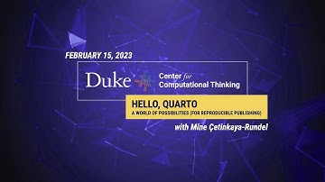 Hello, Quarto: A World of Possibilities (for Reproducible Publishing)