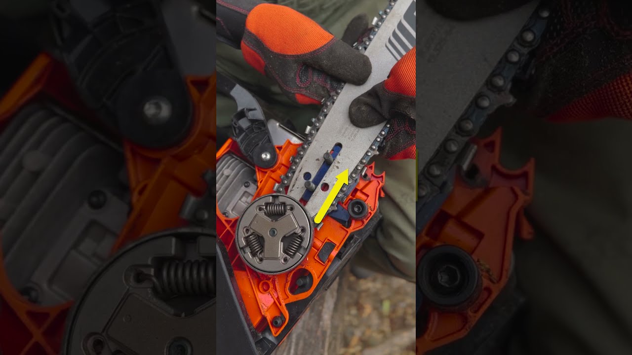 How To Install A Guide Bar And Chain On Chainsaw 