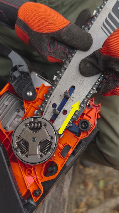 Download lagu How to install a guide bar and chain on a chainsaw.