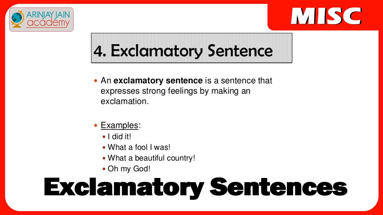 Reported Speech Exclamatory Sentences Worksheets