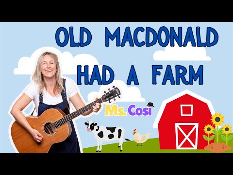 Old MacDonald Had A Farm - Songs for babies, toddlers and preschool aged children. Sing along!