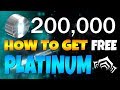 Warframe How to Get Free Platinum!