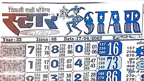 17/04/23 TO 22/04/23 weekly chart II himmat II star II Raju guide II #video
