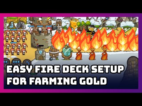 Grow Castle: Fire Archer Easy Farming Gold Deck