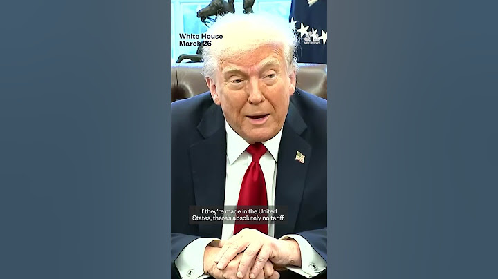Trump announces tariffs on imported cars
