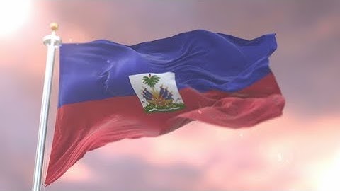 Flag of Haiti at Sunset | Motion Graphics - Videohive template
