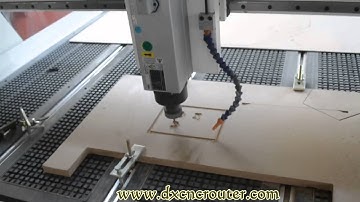 Dexian cnc router machine working show on MDF