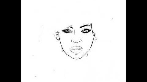draw beyonce step by step