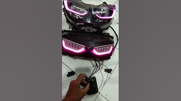Custom headlamp nmax lama rasa nmax new dan stoplamp rasa xmax