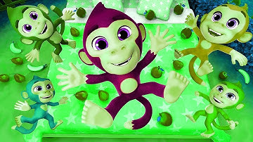 🎵 Five Little Monkeys Fun Remix [1 MINUTE LOOP] 🐒✨ Nursery Rhyme Beat Variations | @MonkeyRhymesHub