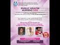 Public Health Nursing Day: SPH-UNIPORT SCIENTIFIC CONFERENCE DAY 13(30/09/2025)