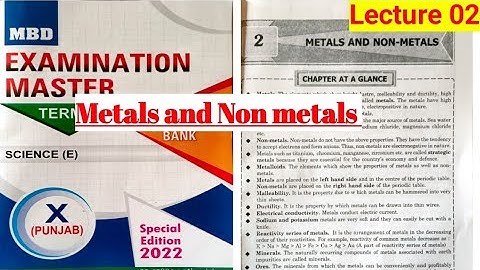 #EXAMINATION MASTER MBD #10 SCIENCE! #METALS AND NON METALS ! #pseb #psebboard #pseb10thclass