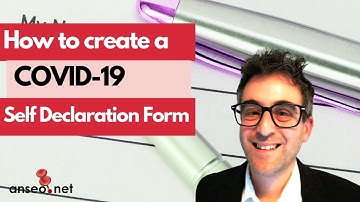 How to create a COVID-19 Self Declaration Form on Google Forms