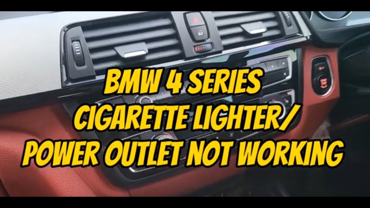 Cigarette Lighter Power Outlet not working Charger bmw YouTube