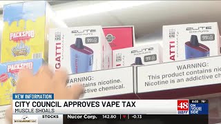 Muscle Shoals city leaders pass tax on vape products