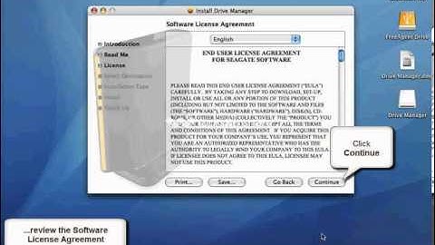 FreeAgent Desktop 1.5 - Software Installation on a Macintosh