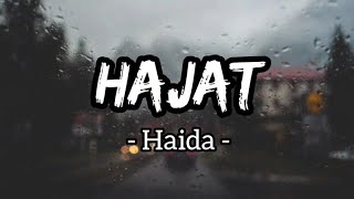 Hajat - Haida (Lirik)