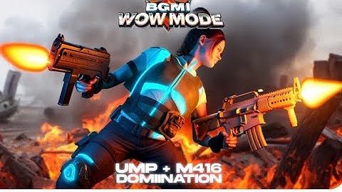 BGMI wow mode ￼2vs2 UMP and M416￼